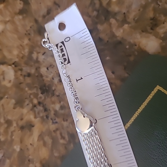 mesh style silver Bracelet(9") - Picture 5 of 6